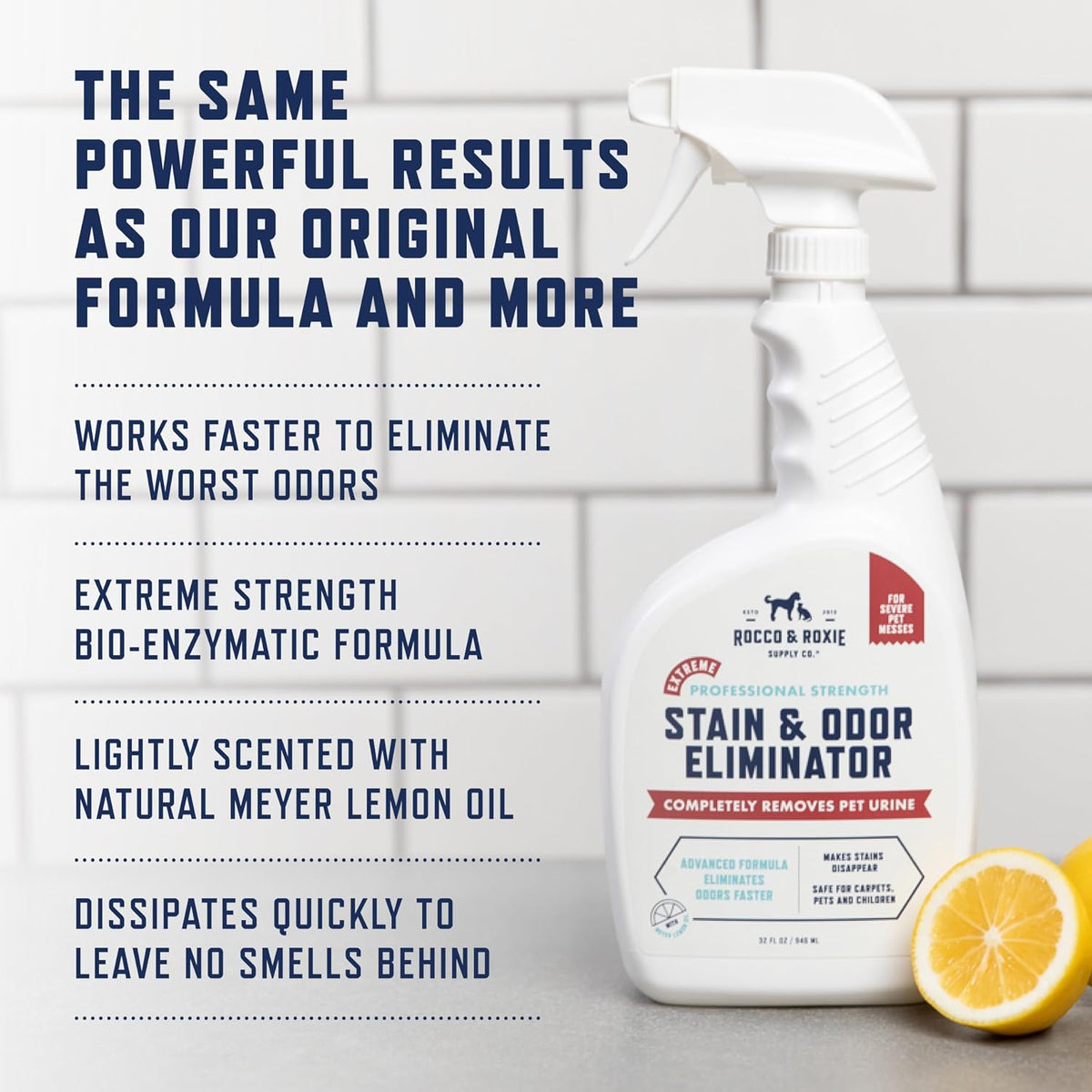 Rocco & Roxie Enzyme Stain & Odor Eliminator, 32 Fl Oz