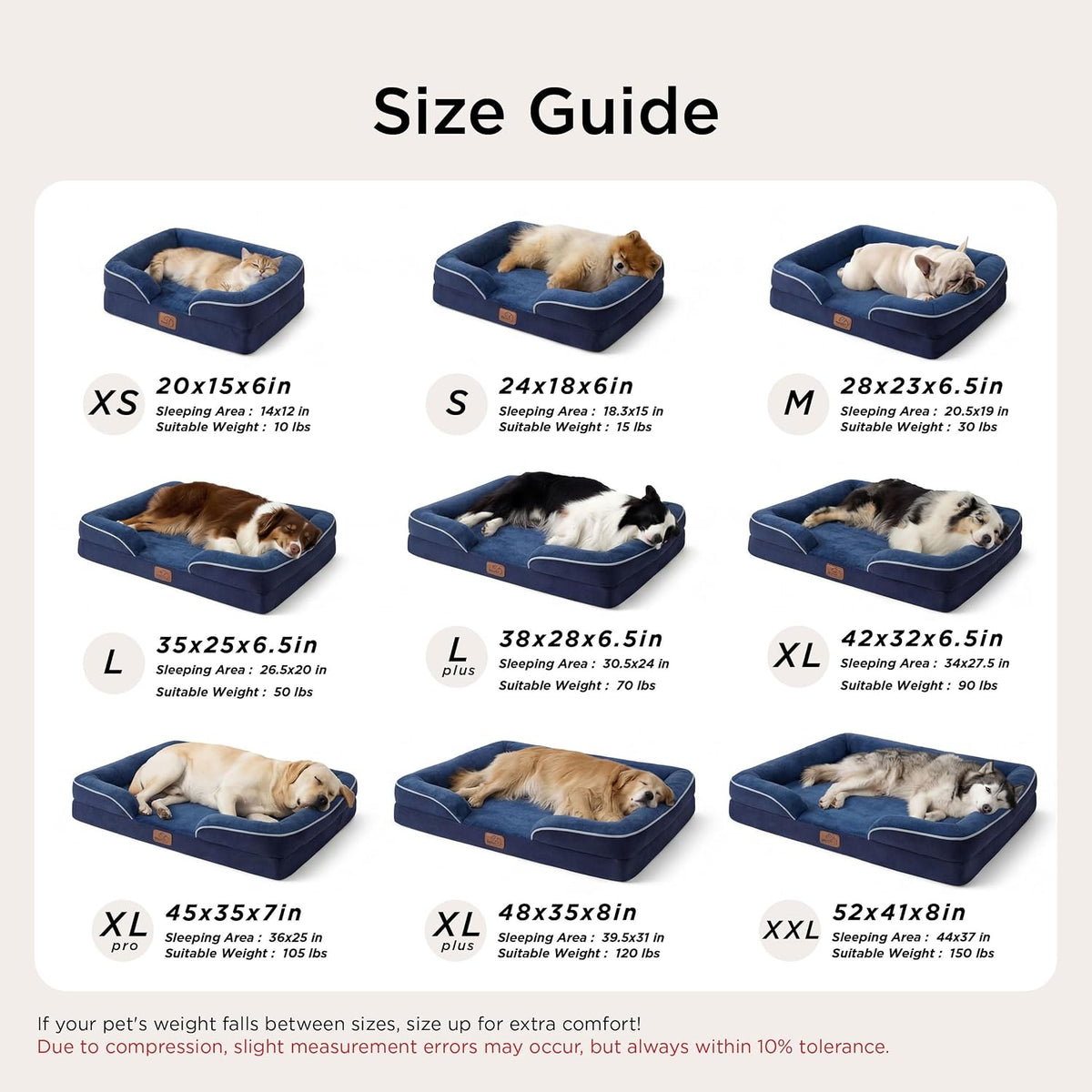 Orthopedic Dog Bed Medium with Removable Washable Cover, 28" Grey | Classic Dog Couch Sofa Waterproof, Cozy Bolster Sides, Nonslip Bottom, Comfy Pet Bed for Puppies, Cats, Senior Dogs, Dog Gift