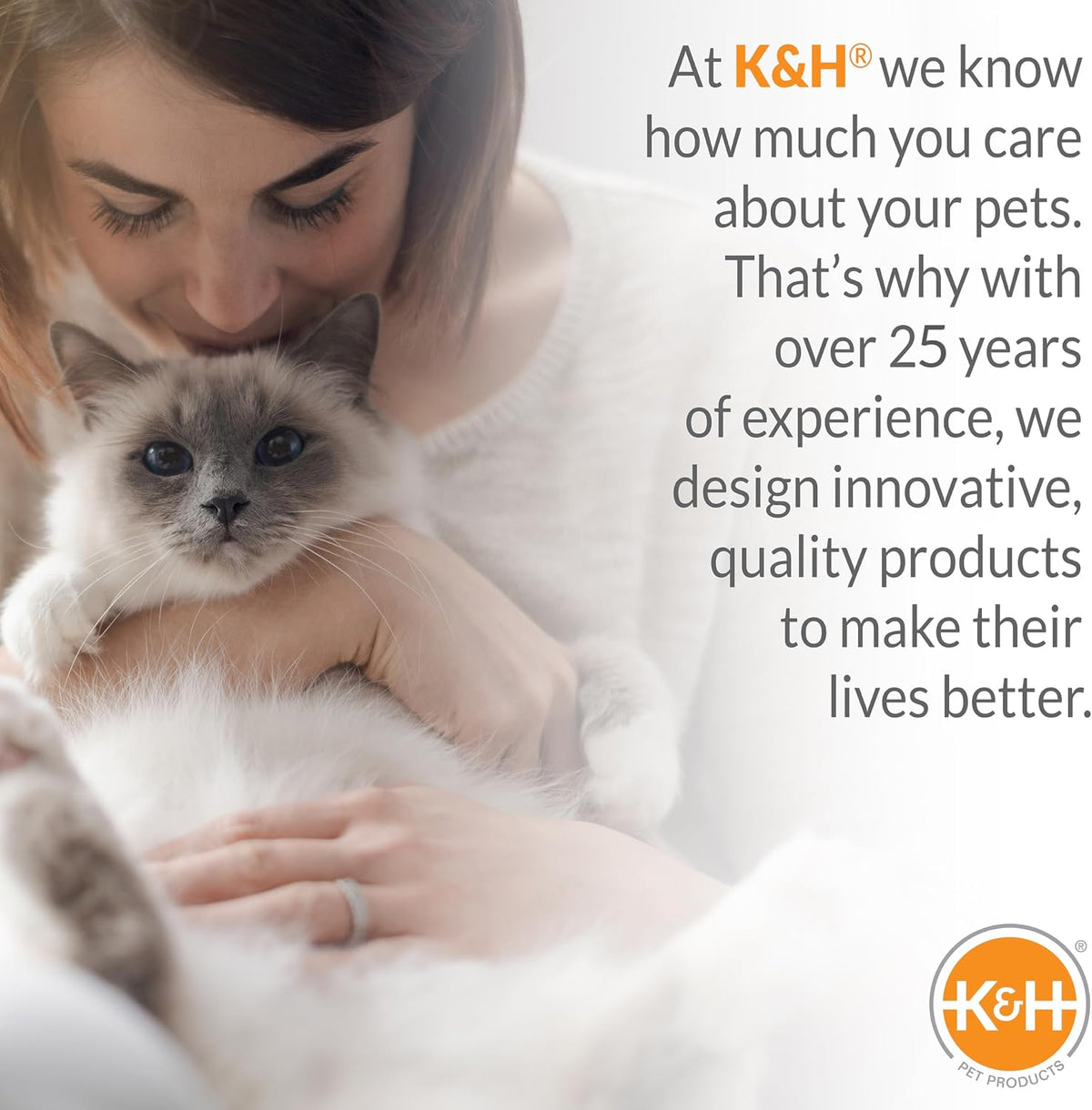 K&H Self-Warming Cat Bed Pad, Self Heating Pad, Small 21 X 17 Gray/ Black