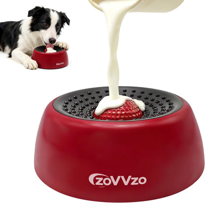 Rolling Ball Dog Lick Bowl, Slow Feeder Dog Bowls, Non-Slip Design