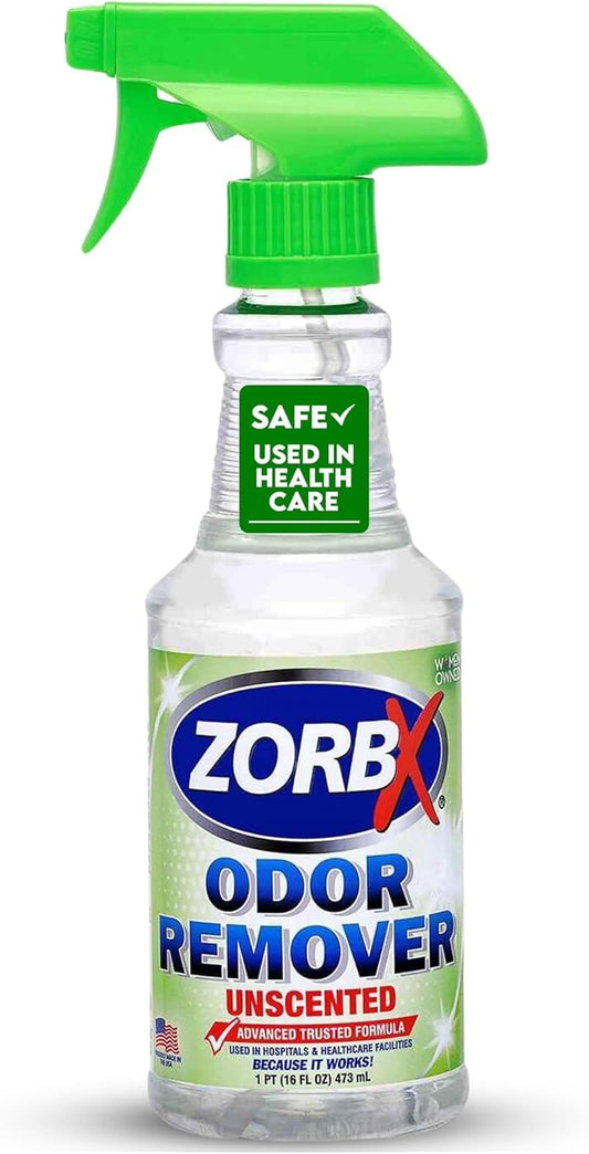 Unscented Odor Remover Spray 16 Oz, Hospital-Grade Formula