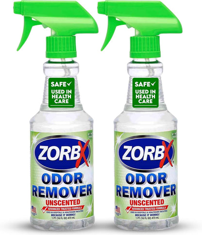 Unscented Odor Remover Spray 16 Oz, Hospital-Grade Formula