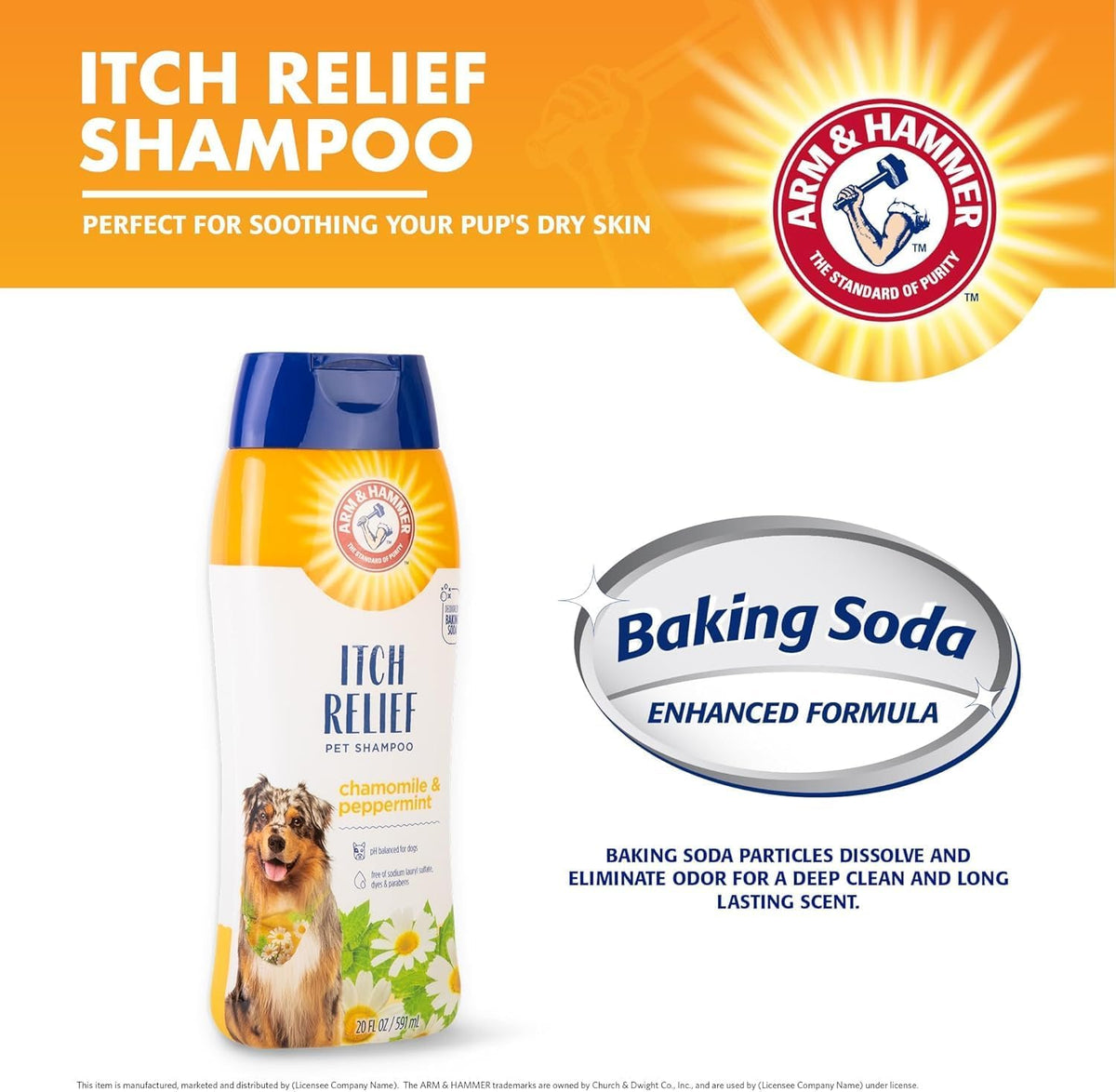 Soothing Oatmeal Dog Shampoo, Vanilla Coconut Scent, 20 Fl Oz