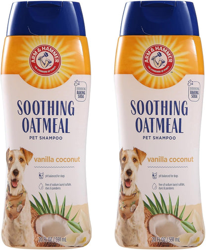 Soothing Oatmeal Dog Shampoo, Vanilla Coconut Scent, 20 Fl Oz