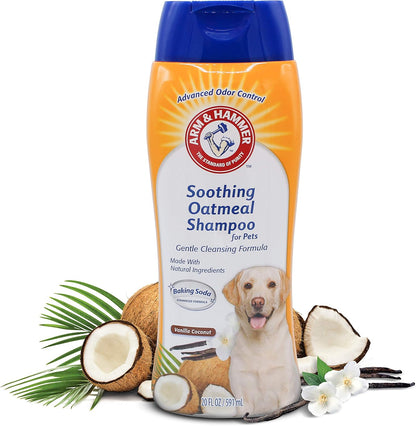 Soothing Oatmeal Dog Shampoo, Vanilla Coconut Scent, 20 Fl Oz