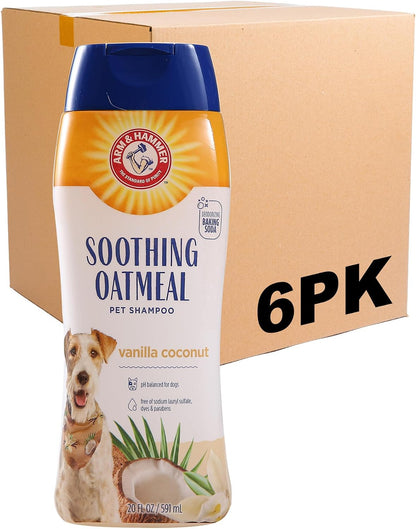Soothing Oatmeal Dog Shampoo, Vanilla Coconut Scent, 20 Fl Oz