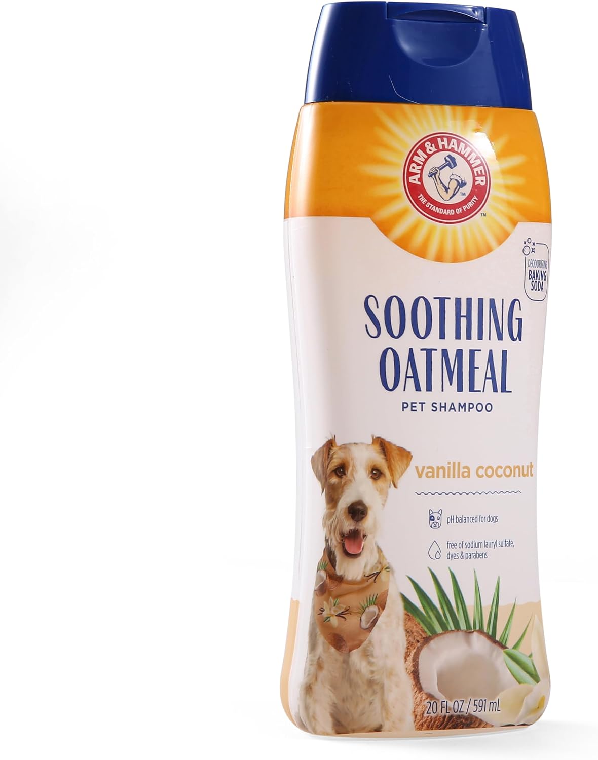 Soothing Oatmeal Dog Shampoo, Vanilla Coconut Scent, 20 Fl Oz