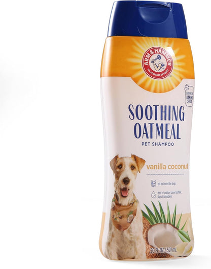 Soothing Oatmeal Dog Shampoo, Vanilla Coconut Scent, 20 Fl Oz
