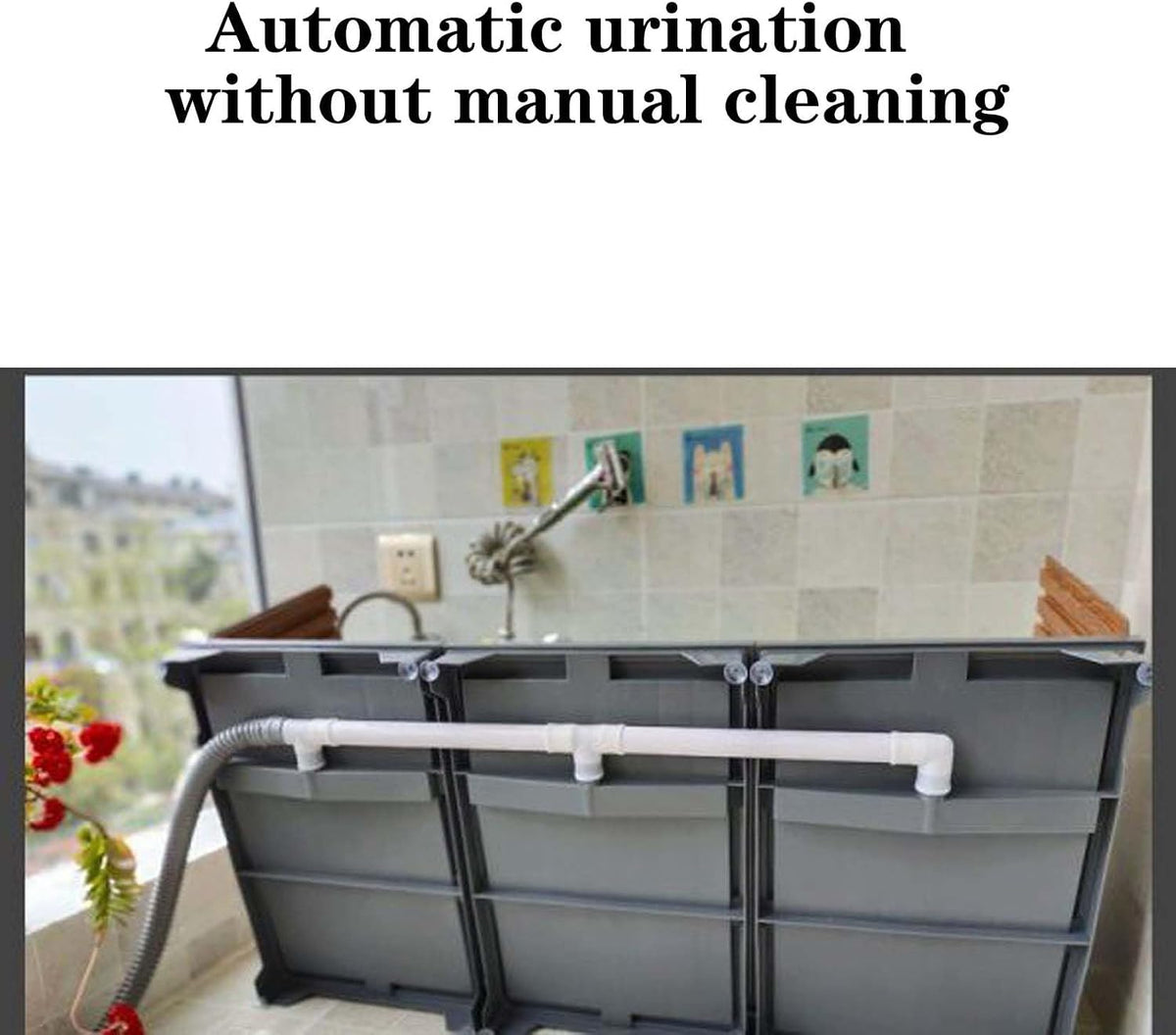 Dog Toilet, Three Sides Fence, Automatic Urination, Size 30 * 45cm, Green Colour (A)