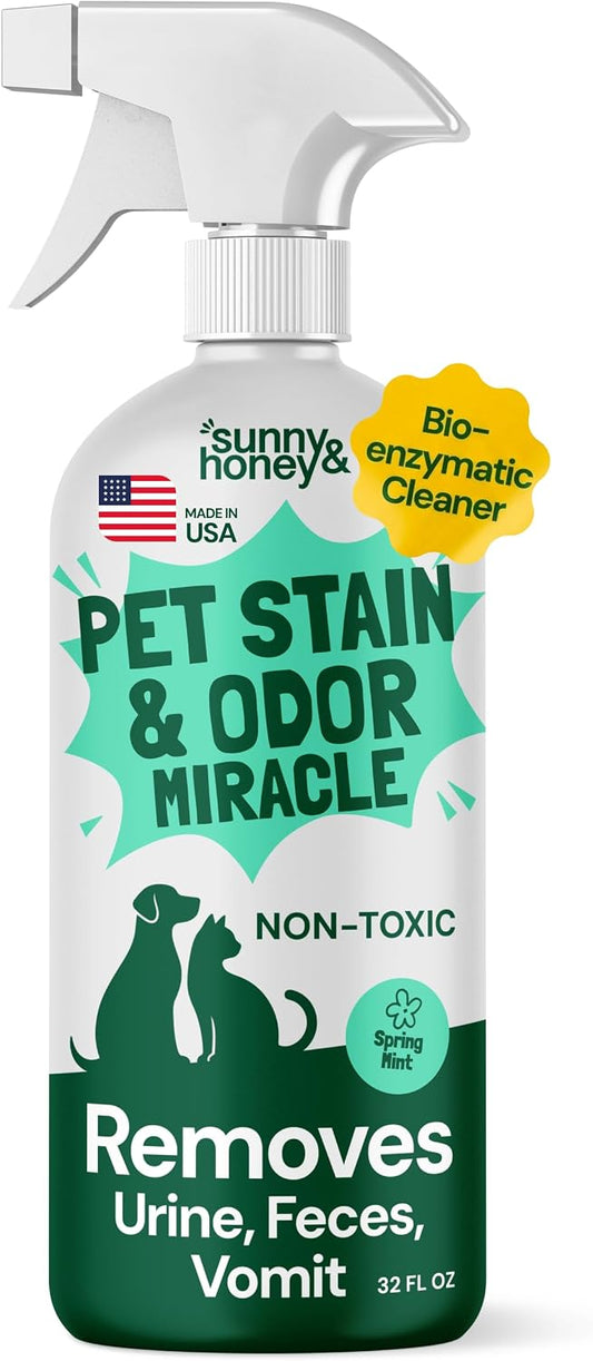 Pet Stain and Odor Remover Spray for Carpets, 32floz Mint