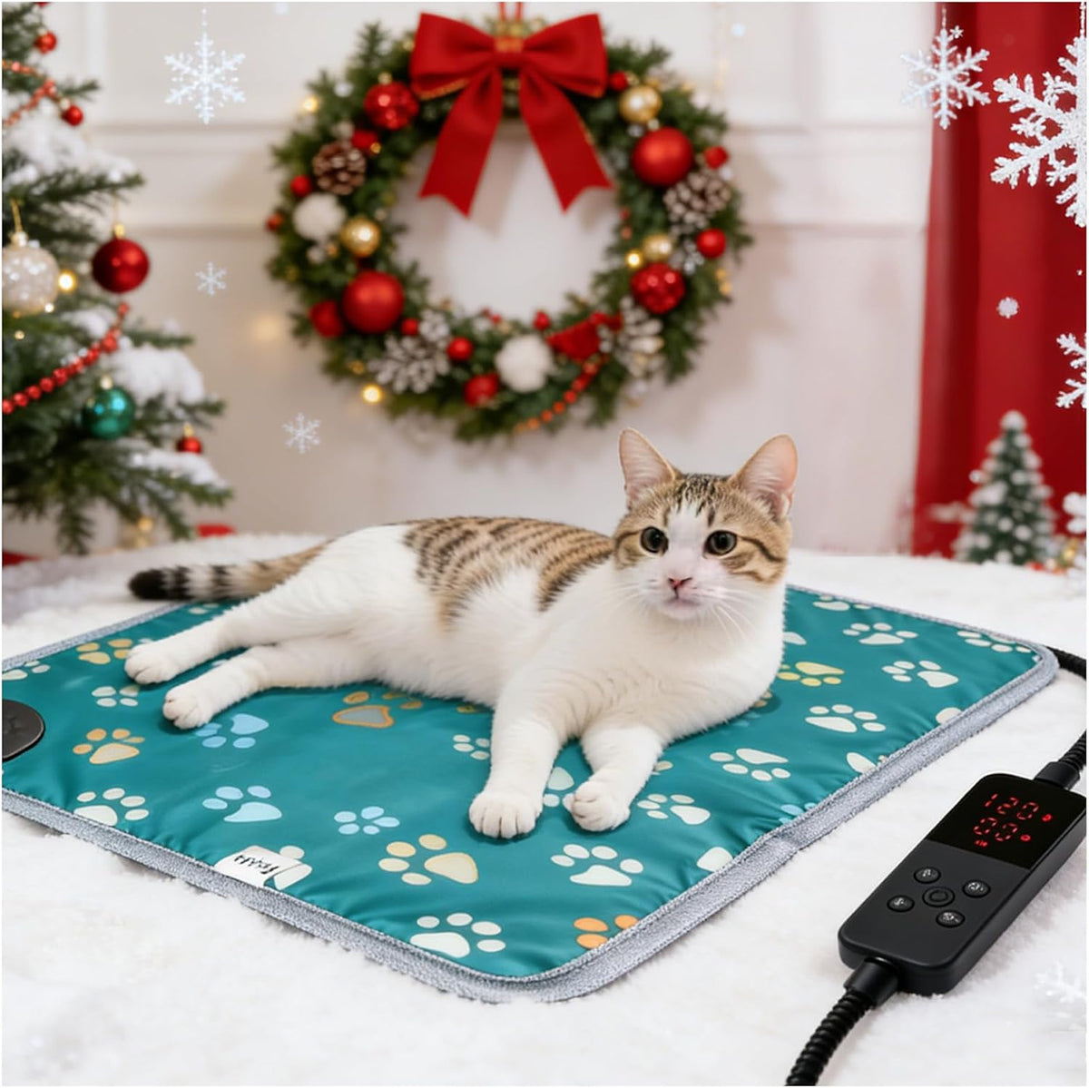 furrybaby Pet Heating Pad for Cats & Dogs,Waterproof,Anti-Bite Warming Mat