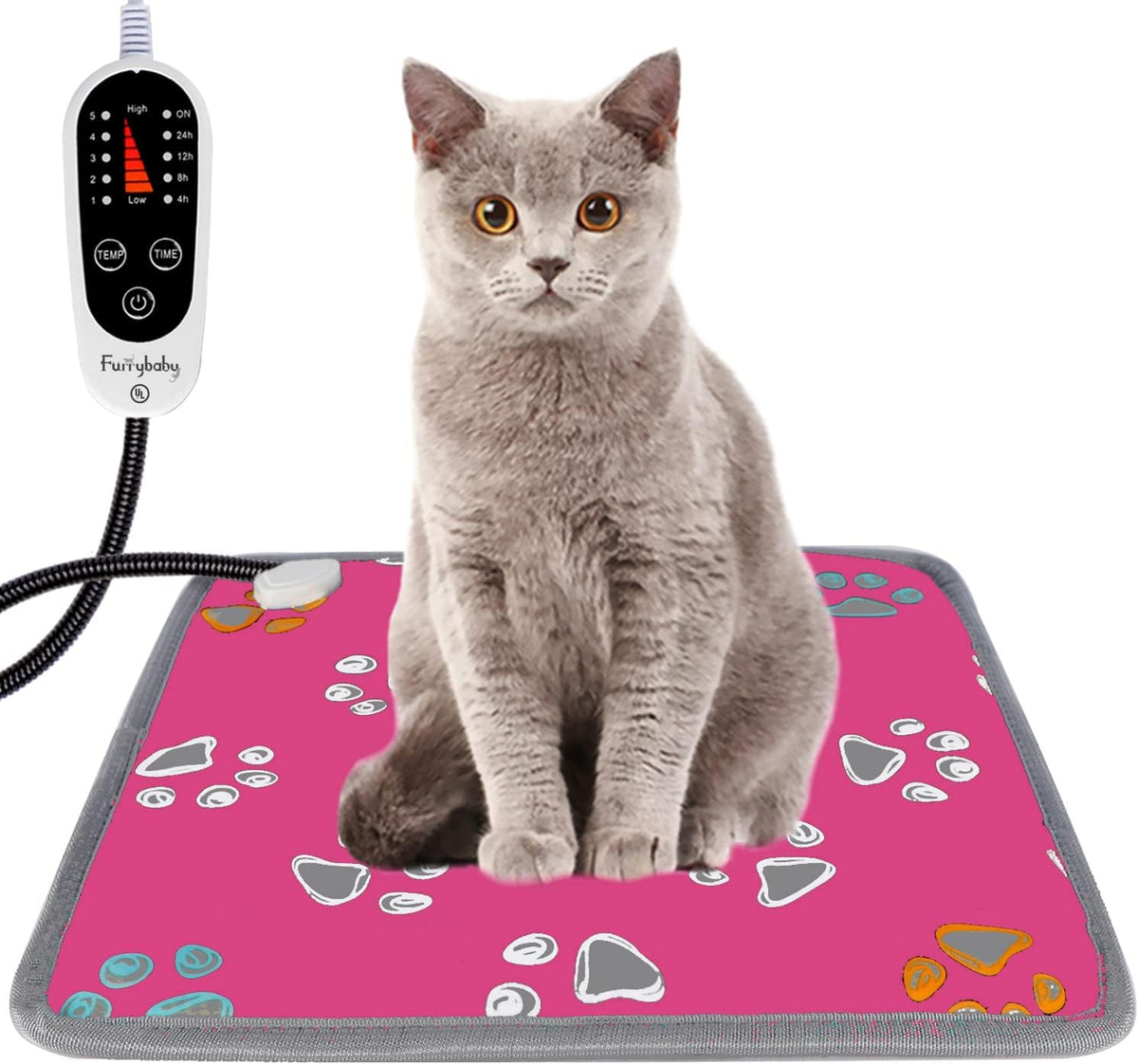 furrybaby Pet Heating Pad for Cats & Dogs,Waterproof,Anti-Bite Warming Mat