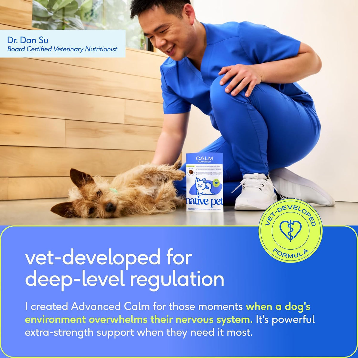 Calming Chews for Dogs - Promotes Calming Effect, Supports Emotional Balance & Reduces Hyperactivity - Hemp Seed, Melatonin for Dogs, L-Theanine & Casein - Air-Dried 30 Chews