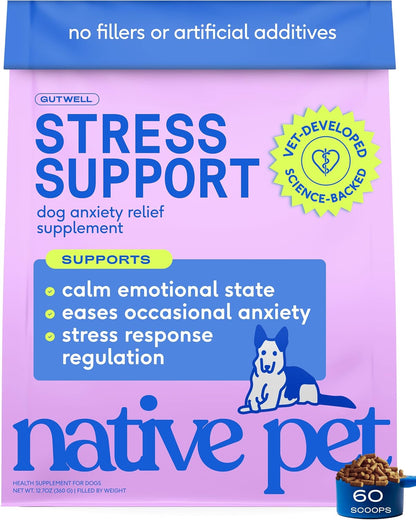 Calming Chews for Dogs - Promotes Calming Effect, Supports Emotional Balance & Reduces Hyperactivity - Hemp Seed, Melatonin for Dogs, L-Theanine & Casein - Air-Dried 30 Chews
