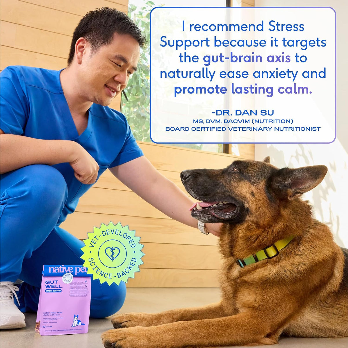 Calming Chews for Dogs - Promotes Calming Effect, Supports Emotional Balance & Reduces Hyperactivity - Hemp Seed, Melatonin for Dogs, L-Theanine & Casein - Air-Dried 30 Chews
