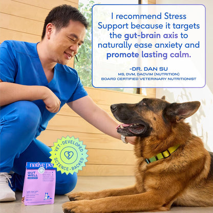Calming Chews for Dogs - Promotes Calming Effect, Supports Emotional Balance & Reduces Hyperactivity - Hemp Seed, Melatonin for Dogs, L-Theanine & Casein - Air-Dried 30 Chews