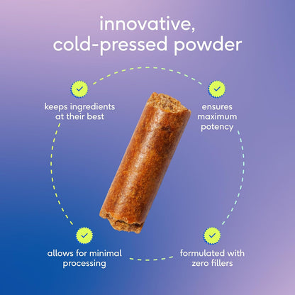 Calming Chews for Dogs - Promotes Calming Effect, Supports Emotional Balance & Reduces Hyperactivity - Hemp Seed, Melatonin for Dogs, L-Theanine & Casein - Air-Dried 30 Chews