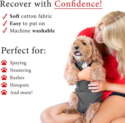 Dog Surgery Recovery Suit, Male Female After Spay Neuter Onesie