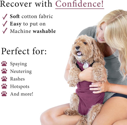 Dog Surgery Recovery Suit, Male Female After Spay Neuter Onesie
