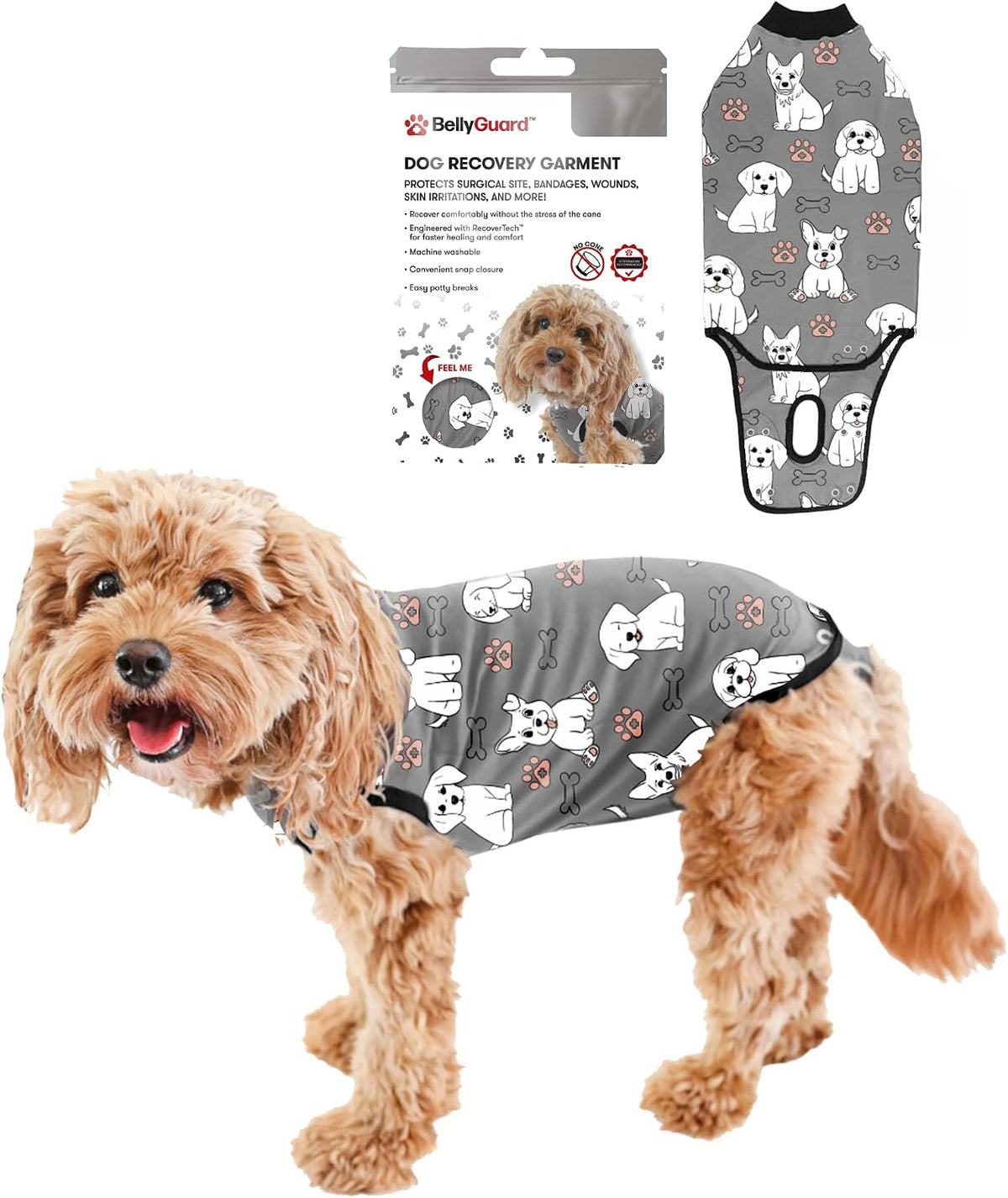 Dog Surgery Recovery Suit, Male Female After Spay Neuter Onesie