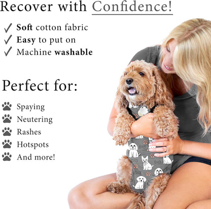 Dog Surgery Recovery Suit, Male Female After Spay Neuter Onesie
