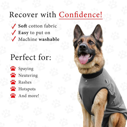 Dog Surgery Recovery Suit, Male Female After Spay Neuter Onesie