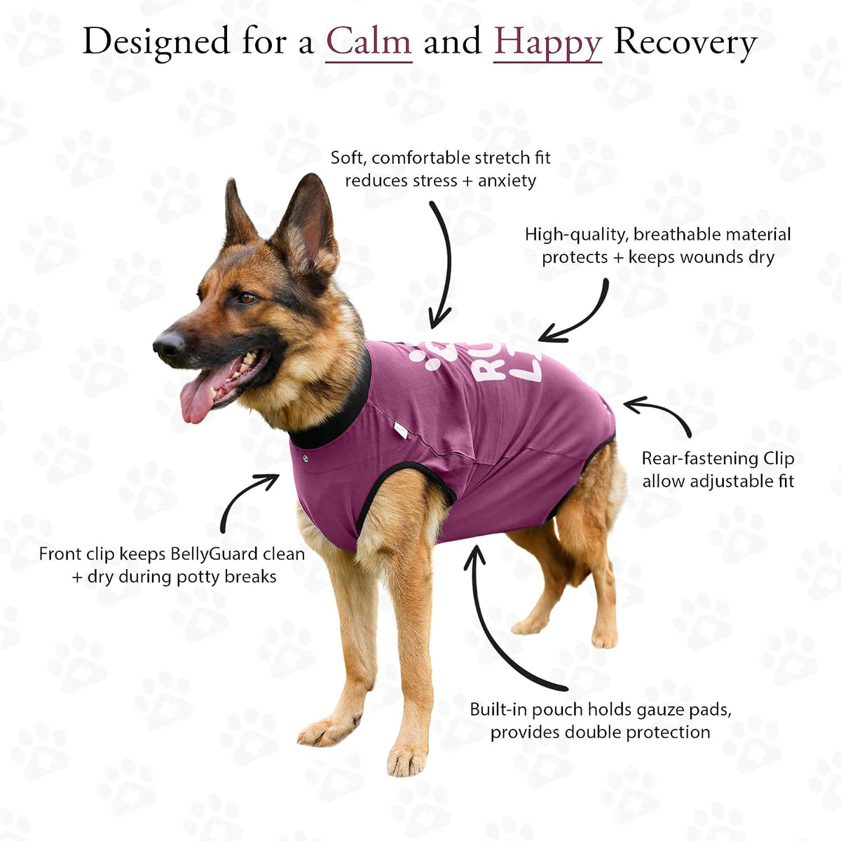 Dog Surgery Recovery Suit, Male Female After Spay Neuter Onesie