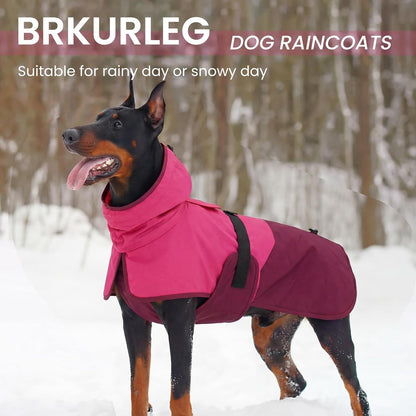 Dog Raincoat, Waterproof Rain Jacket with Hood, Green, S
