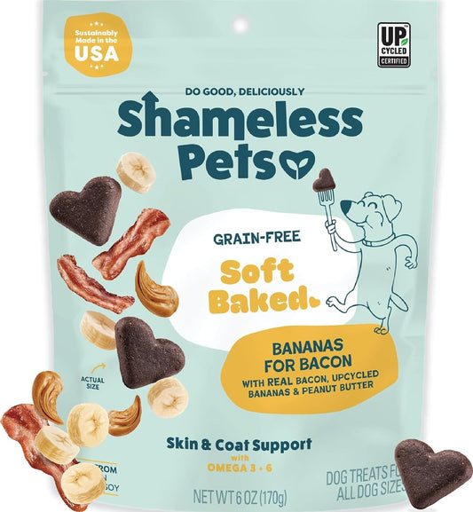 Bananas for Bacon Soft-Baked Dog Treats - 6 oz