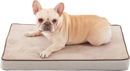 Orthopedic Memory Foam Dog Bed, Cooling Dog Beds Waterproof Pet Bed for Crate with Removable Washable Cover, L(35inch,65Lbs)