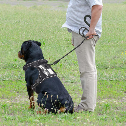 Beebiepet Heavy Duty Tactical Dog Harness for Small Dogs, No Pull Adjustable Pet Harness Reflective Service Training Easy Control Pet Vest Military K9 Working Dog Harnesses- Large, Brown