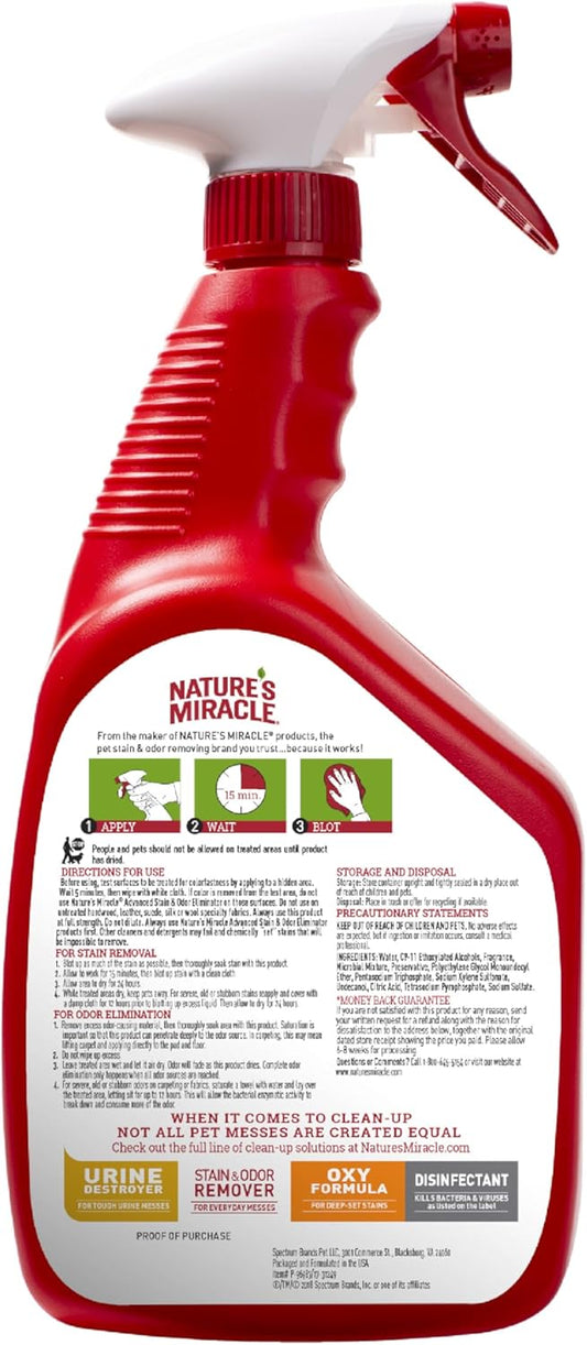 Advanced Dog Stain & Odor Eliminator, Severe Mess, 32 oz