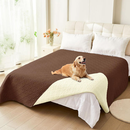 Waterproof Reversible Dog Blanket, Pet Blanket for Sofa Couch | Waterproof Protection, Soft Fabric, Reversible Design, Washable, Sofa Protection from Pet Hair & Messes (30x70 Inch)