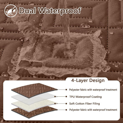 Waterproof Reversible Dog Blanket, Pet Blanket for Sofa Couch | Waterproof Protection, Soft Fabric, Reversible Design, Washable, Sofa Protection from Pet Hair & Messes (30x70 Inch)