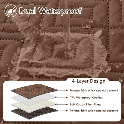 Waterproof Reversible Dog Blanket, Pet Blanket for Sofa Couch | Waterproof Protection, Soft Fabric, Reversible Design, Washable, Sofa Protection from Pet Hair & Messes (30x70 Inch)
