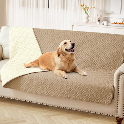 Waterproof Reversible Dog Blanket, Pet Blanket for Sofa Couch | Waterproof Protection, Soft Fabric, Reversible Design, Washable, Sofa Protection from Pet Hair & Messes (30x70 Inch)