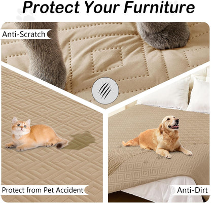 Waterproof Reversible Dog Blanket, Pet Blanket for Sofa Couch | Waterproof Protection, Soft Fabric, Reversible Design, Washable, Sofa Protection from Pet Hair & Messes (30x70 Inch)