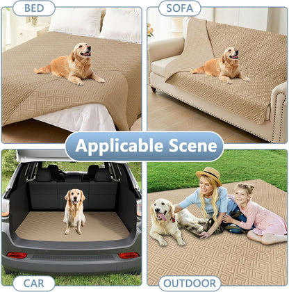 Waterproof Reversible Dog Blanket, Pet Blanket for Sofa Couch | Waterproof Protection, Soft Fabric, Reversible Design, Washable, Sofa Protection from Pet Hair & Messes (30x70 Inch)