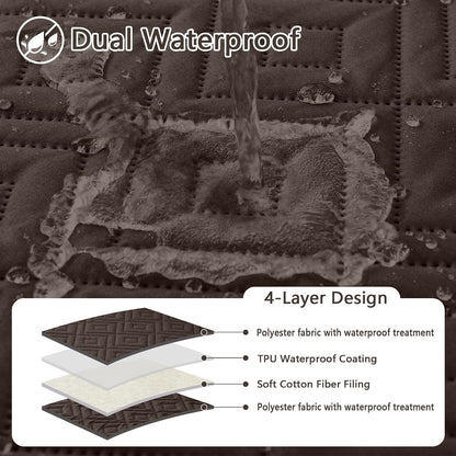 Waterproof Reversible Dog Blanket, Pet Blanket for Sofa Couch | Waterproof Protection, Soft Fabric, Reversible Design, Washable, Sofa Protection from Pet Hair & Messes (30x70 Inch)
