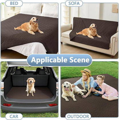 Waterproof Reversible Dog Blanket, Pet Blanket for Sofa Couch | Waterproof Protection, Soft Fabric, Reversible Design, Washable, Sofa Protection from Pet Hair & Messes (30x70 Inch)