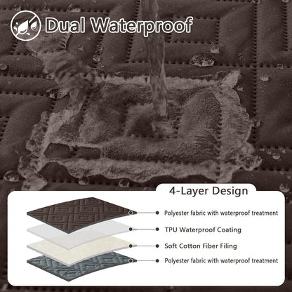 Waterproof Reversible Dog Blanket, Pet Blanket for Sofa Couch | Waterproof Protection, Soft Fabric, Reversible Design, Washable, Sofa Protection from Pet Hair & Messes (30x70 Inch)