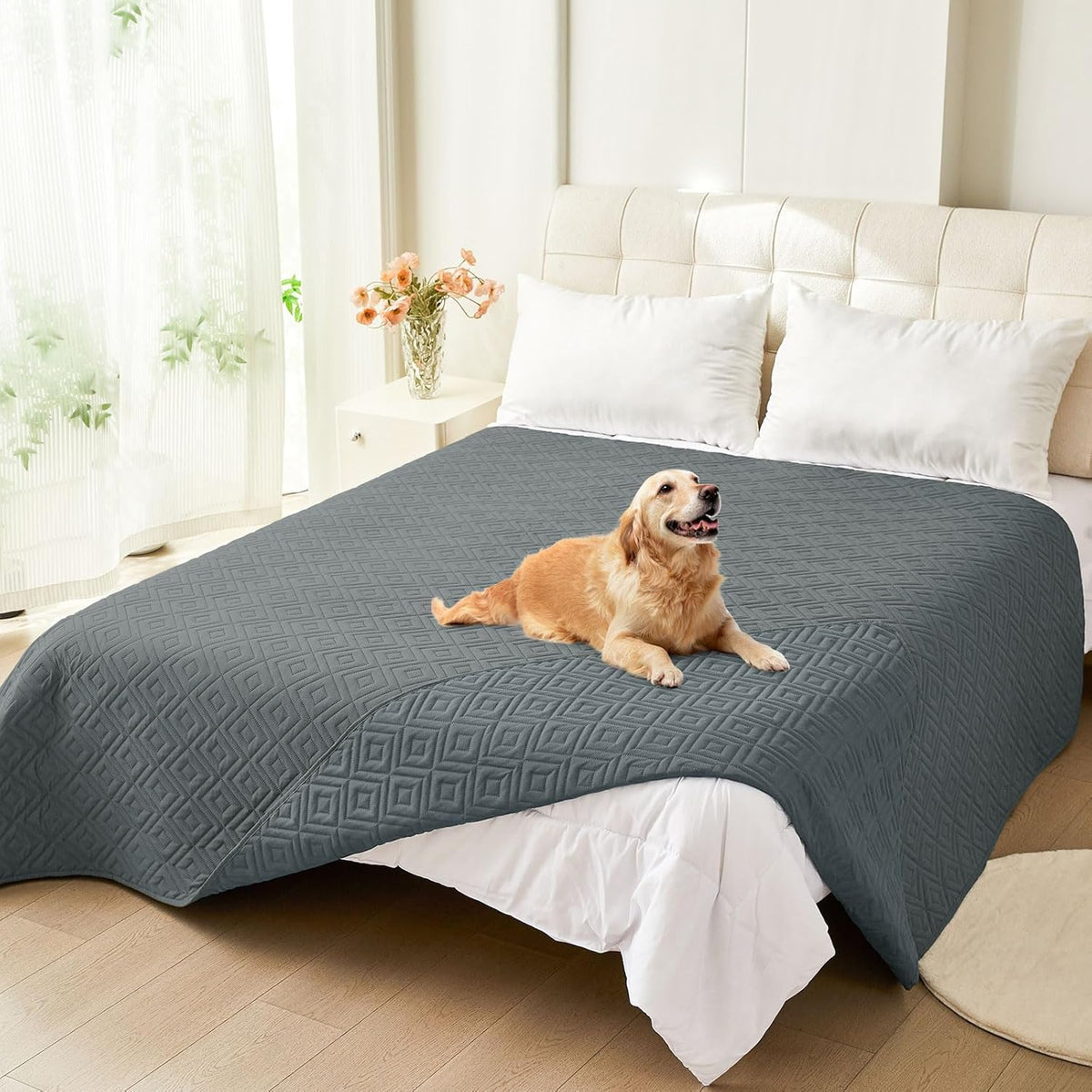 Waterproof Reversible Dog Blanket, Pet Blanket for Sofa Couch | Waterproof Protection, Soft Fabric, Reversible Design, Washable, Sofa Protection from Pet Hair & Messes (30x70 Inch)