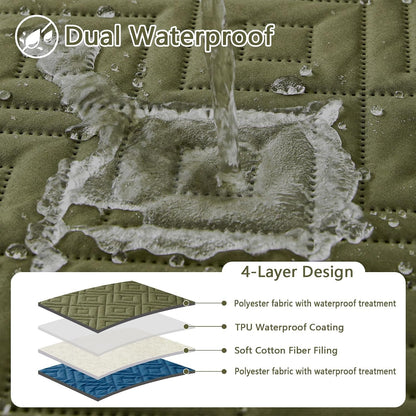 Waterproof Reversible Dog Blanket, Pet Blanket for Sofa Couch | Waterproof Protection, Soft Fabric, Reversible Design, Washable, Sofa Protection from Pet Hair & Messes (30x70 Inch)