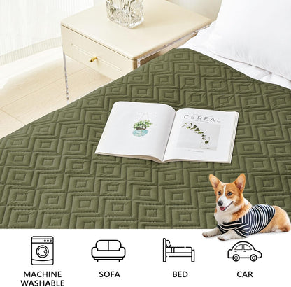 Waterproof Reversible Dog Blanket, Pet Blanket for Sofa Couch | Waterproof Protection, Soft Fabric, Reversible Design, Washable, Sofa Protection from Pet Hair & Messes (30x70 Inch)