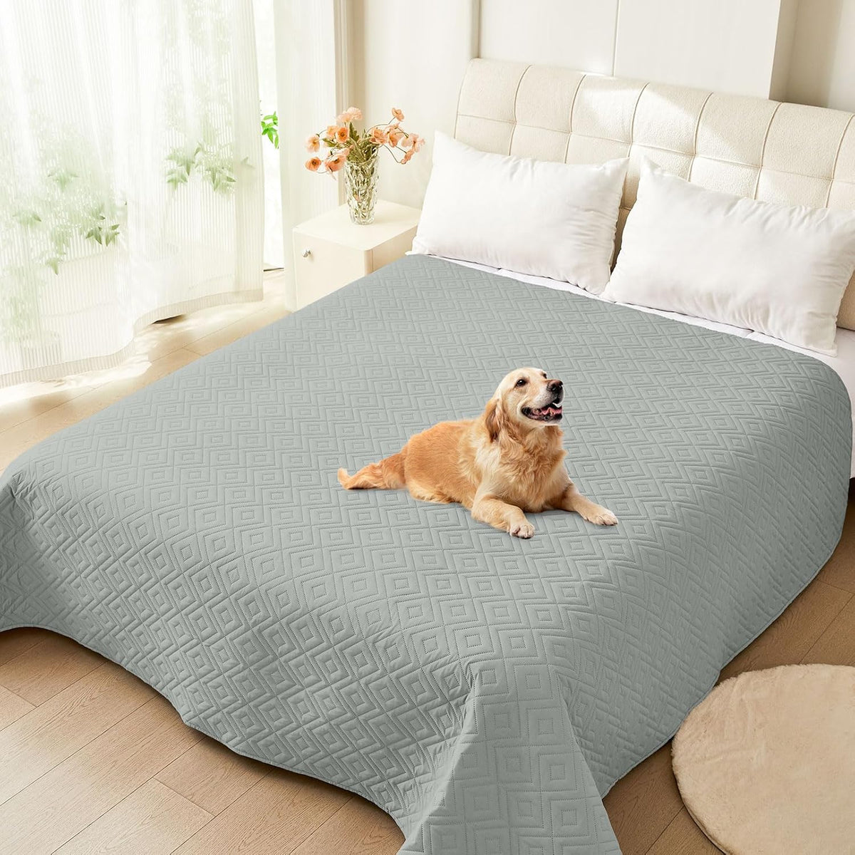 Waterproof Reversible Dog Blanket, Pet Blanket for Sofa Couch | Waterproof Protection, Soft Fabric, Reversible Design, Washable, Sofa Protection from Pet Hair & Messes (30x70 Inch)