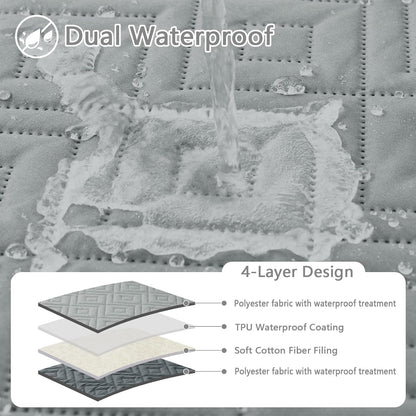 Waterproof Reversible Dog Blanket, Pet Blanket for Sofa Couch | Waterproof Protection, Soft Fabric, Reversible Design, Washable, Sofa Protection from Pet Hair & Messes (30x70 Inch)