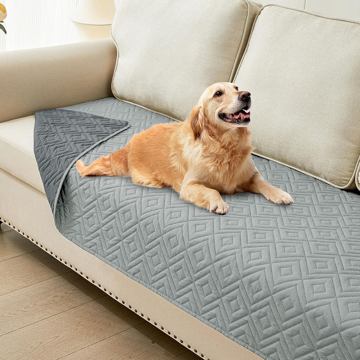Waterproof Reversible Dog Blanket, Pet Blanket for Sofa Couch | Waterproof Protection, Soft Fabric, Reversible Design, Washable, Sofa Protection from Pet Hair & Messes (30x70 Inch)