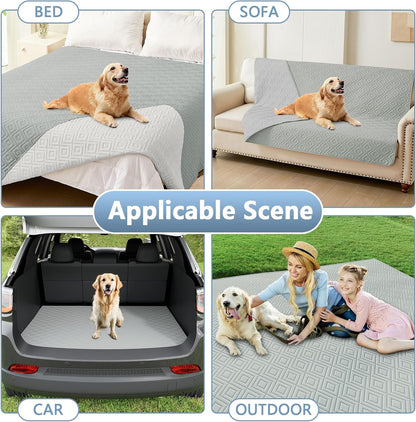 Waterproof Reversible Dog Blanket, Pet Blanket for Sofa Couch | Waterproof Protection, Soft Fabric, Reversible Design, Washable, Sofa Protection from Pet Hair & Messes (30x70 Inch)
