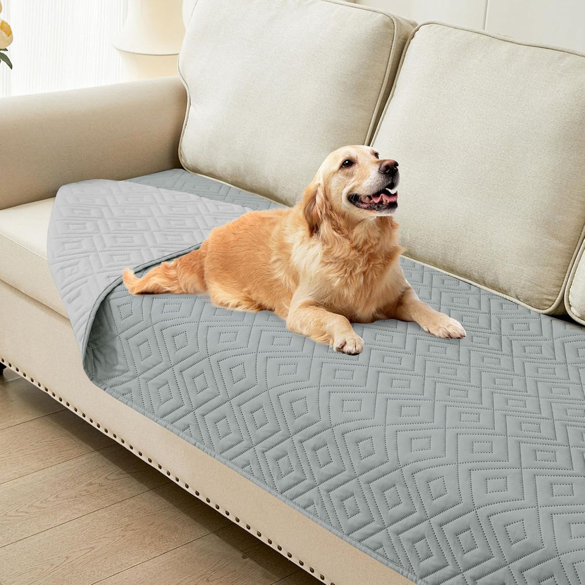 Waterproof Reversible Dog Blanket, Pet Blanket for Sofa Couch | Waterproof Protection, Soft Fabric, Reversible Design, Washable, Sofa Protection from Pet Hair & Messes (30x70 Inch)