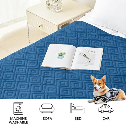 Waterproof Reversible Dog Blanket, Pet Blanket for Sofa Couch | Waterproof Protection, Soft Fabric, Reversible Design, Washable, Sofa Protection from Pet Hair & Messes (30x70 Inch)